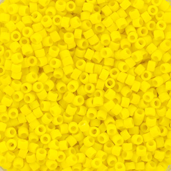 Miyuki delica's 11/0 - opaque matte yellow 751