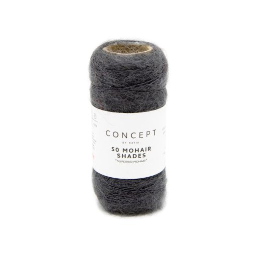 yarn-wool-50mohairshades-knit-mohair-polyamide-wool-anthracite-grey-all-seasons-katia-5-fhd 50 Shades Mohair | Antracit Grey fv. 5