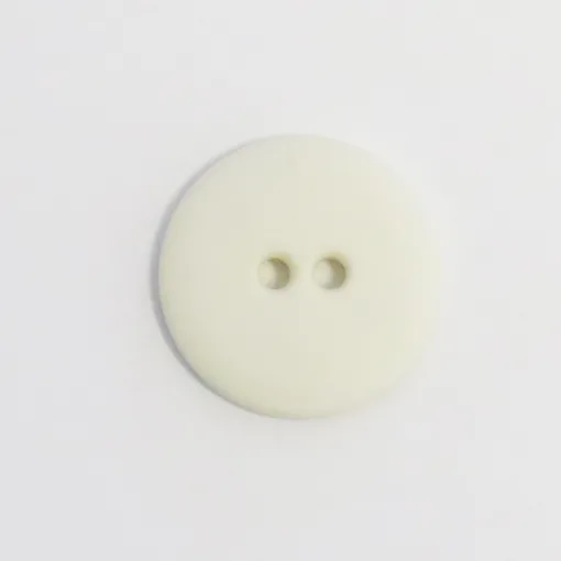 Knap 2/hul råhvid 20 mm