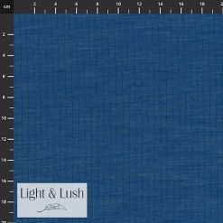 Light & Lush | Merinould med bomuldsbagside i blå