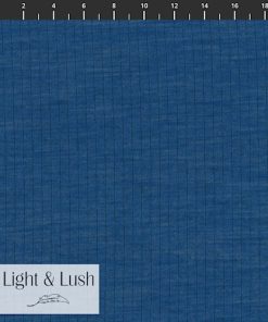 Light & Lush | Merinould med bomuldsbagside i blå