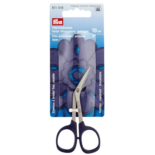 Broderi saks bøjet 4"/10 cm