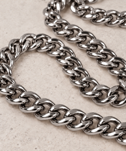 Kæde 12 mm fv. sølv