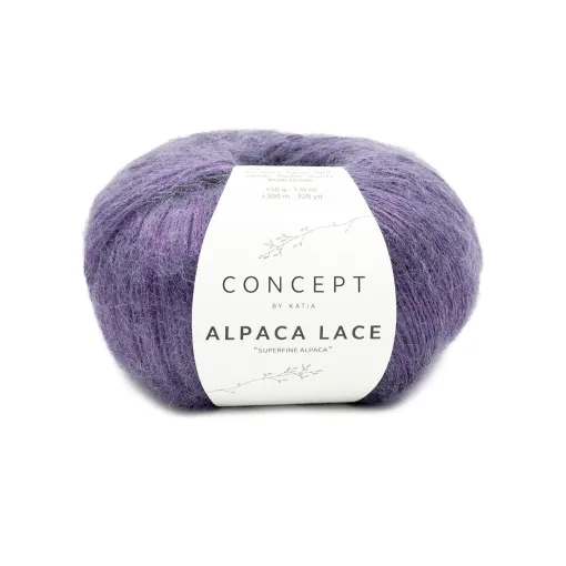 Alpaca Lace | Mørk Violet fv. 61