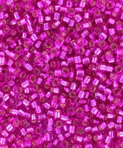 Miyuki delica's 11/0 - silverlined dyed fuchsia 1340
