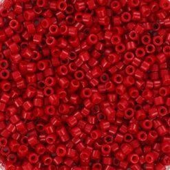 Miyuki delica's 11/0 - opaque dyed sf bright red 791