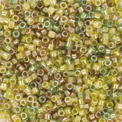 Miyuki delica's 11/0 - sparkling lined green forest 989