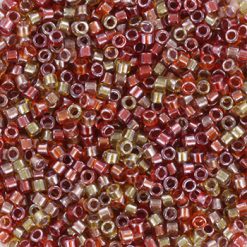 Miyuki delica's 11/0 - sparkling lined cranberry harvest 990