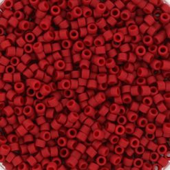 Miyuki delica's 11/0 - opaque semi frosted dyed red 796