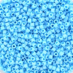 Miyuki delica's 11/0 - opaque matte ab turquoise blue 879