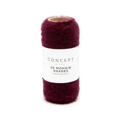 50 Shades Mohair | Burgunder rød fv. 40
